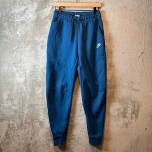 Nike Tech‎ Men’s Fleece Joggers Size Small Blue